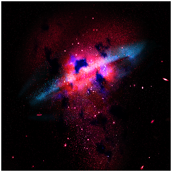 Galaxy map side view